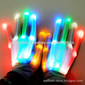 LED Flashing Light Gloves